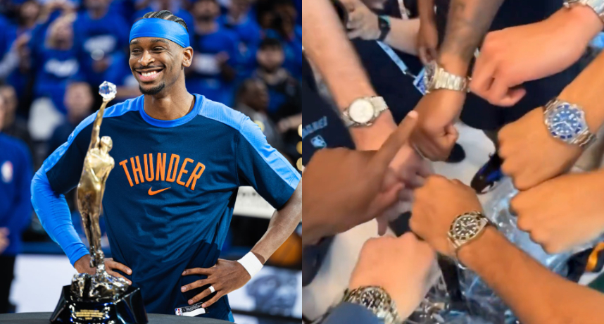 NBA／SGA奪下MVP送全隊勞力士手錶！霸氣表示：這點小東西，只是隊友們應得的一小部分回報。