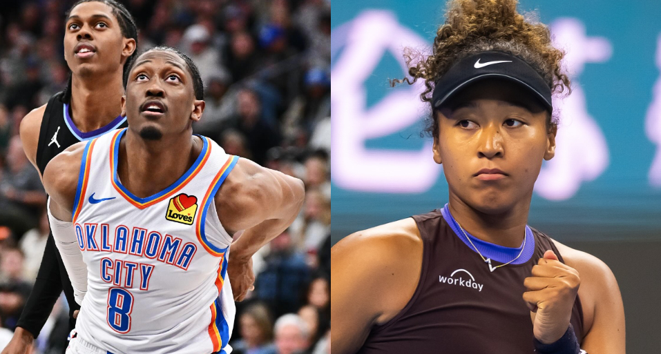 NBA／雷霆二當家 Jalen Williams 與知名網球女星大坂直美撞臉？！網友驚呼：兩個人的眼神也太像！