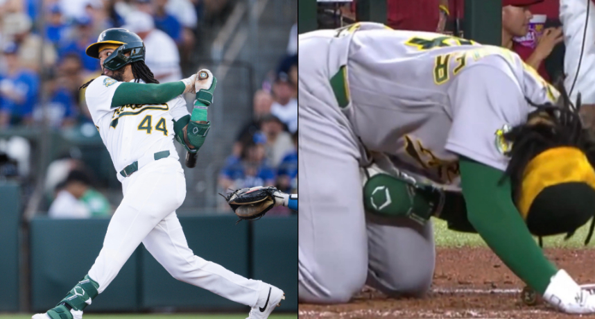MLB／運動家內野新星「破蛋」揮出大聯盟第一轟！無奈同場比賽遭自打球「破蛋」需開刀進入傷兵名單