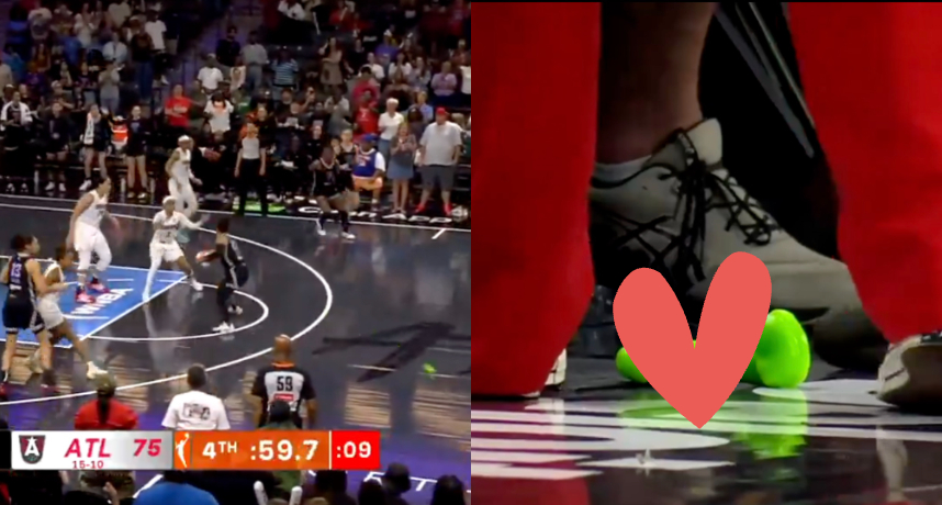 WNBA／比賽過程中竟有觀眾朝場內丟「綠色成人玩具」！比賽緊急喊停現場全看傻眼