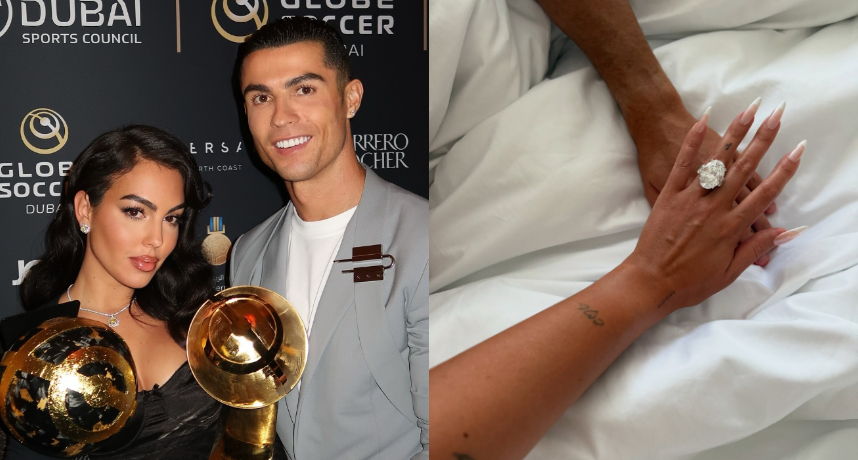 C羅終於求婚成功！交往8年女友喬治娜曬超巨鑽戒宣告喜訊