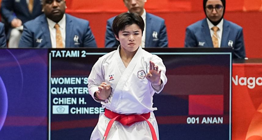亞運／中華隊第一面獎牌到手！空手道女子個人「形」好手簡慧萱擊敗強敵奪下銅牌