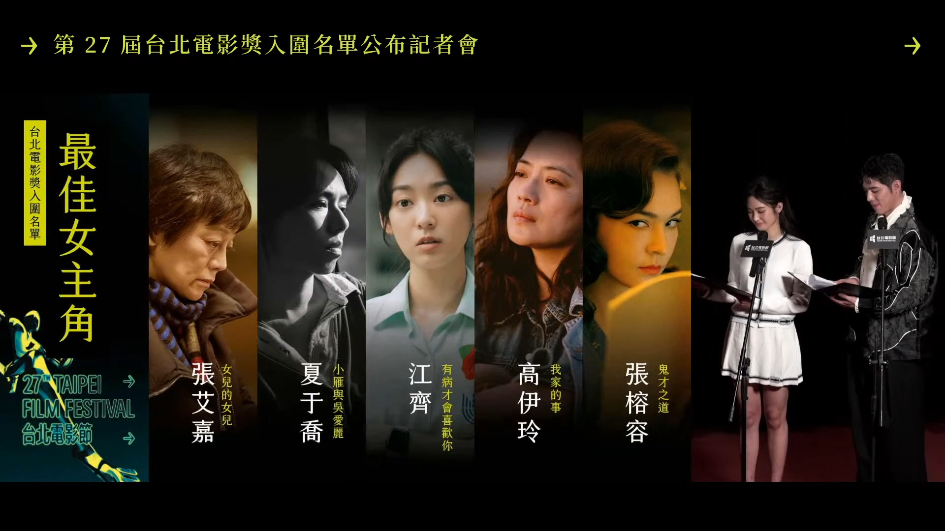 2025台北電影獎/完整入圍名單公布! 《鬼才之道》14項提名大贏家 張艾嘉、夏于喬爭影后