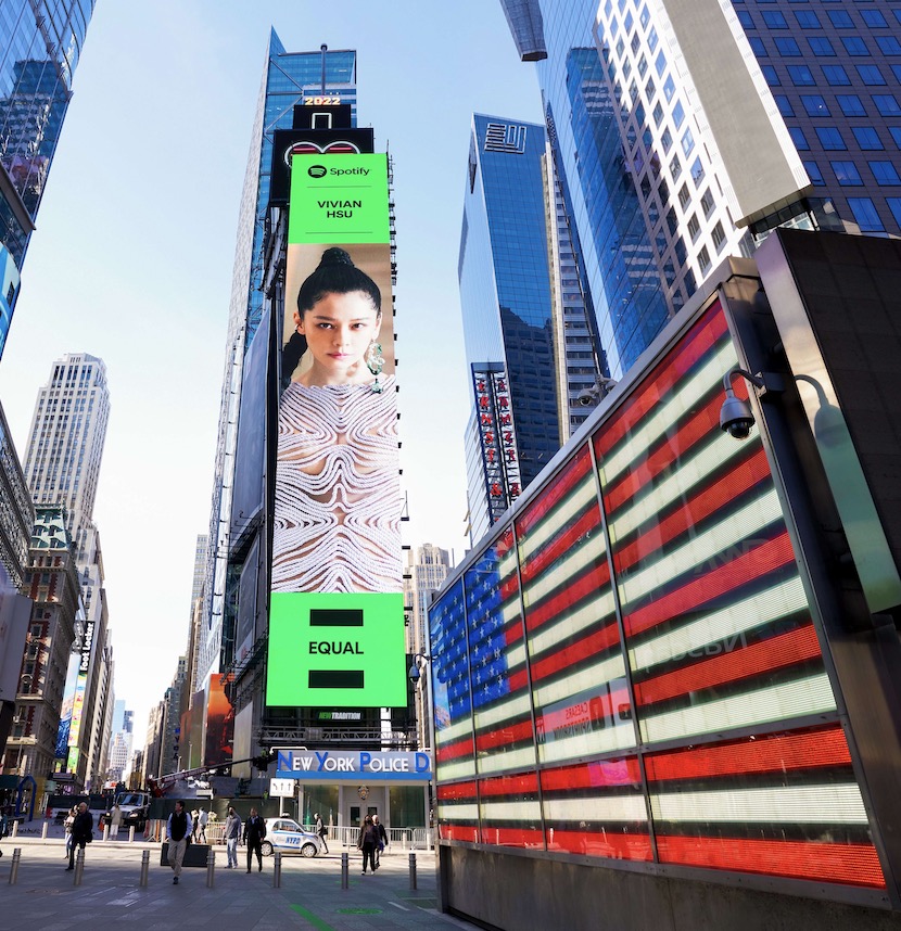 不敗女神「徐若瑄」躍登紐約時代廣場：和登上小巨蛋一樣難忘！