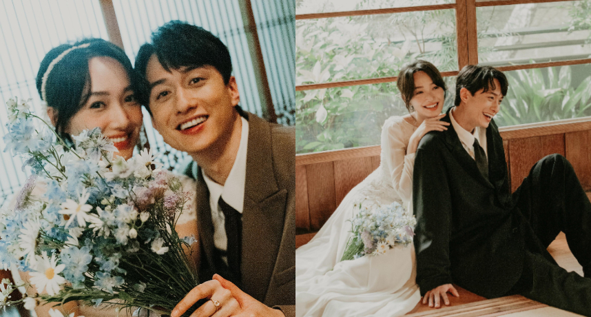劉俊謙、蔡思韵日本低調完婚 復古婚紗照見證細水長流的愛