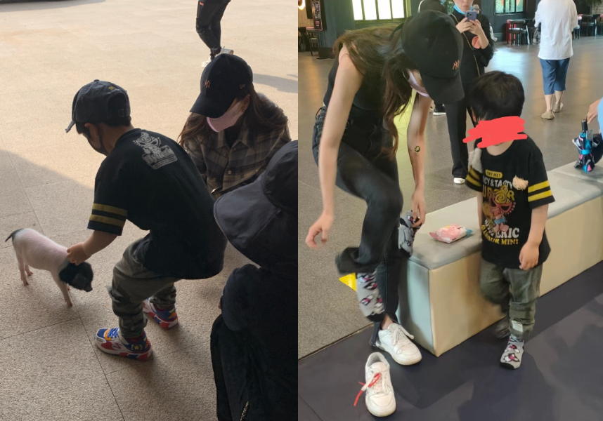 才遭批帶兒冷漠「不像親生」!Angelababy和小海綿互動曝光 母愛噴發融化網