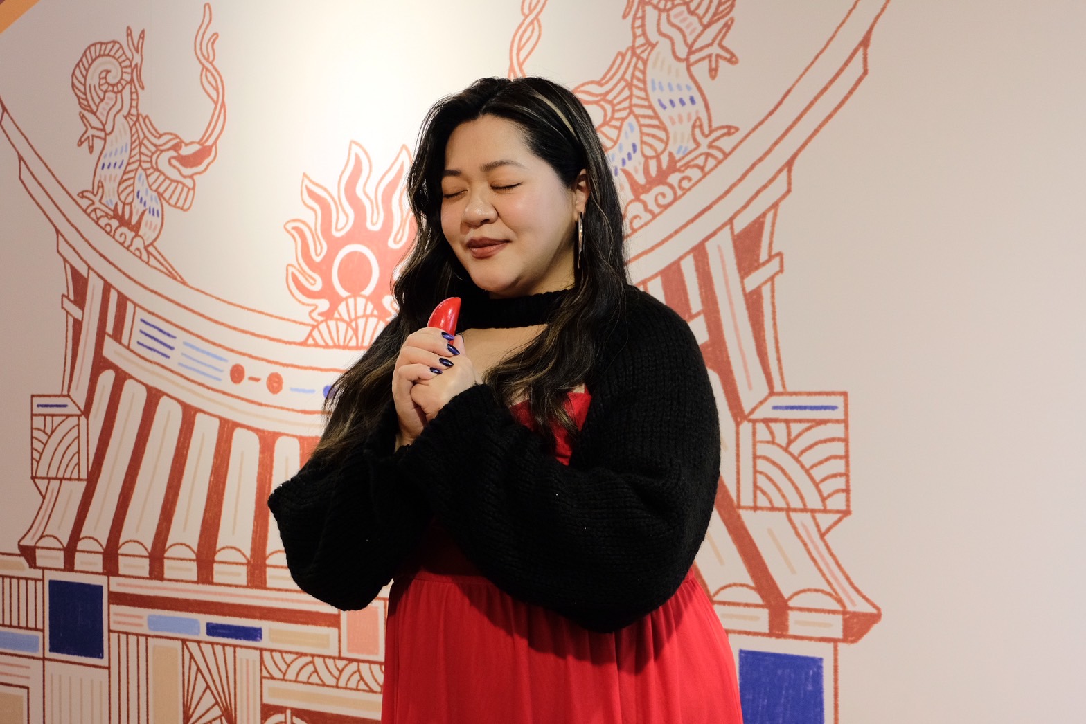 台版渡邊直美Amanda求月老賜姻緣 勢在必得「今天拿不到我情人節會再來」