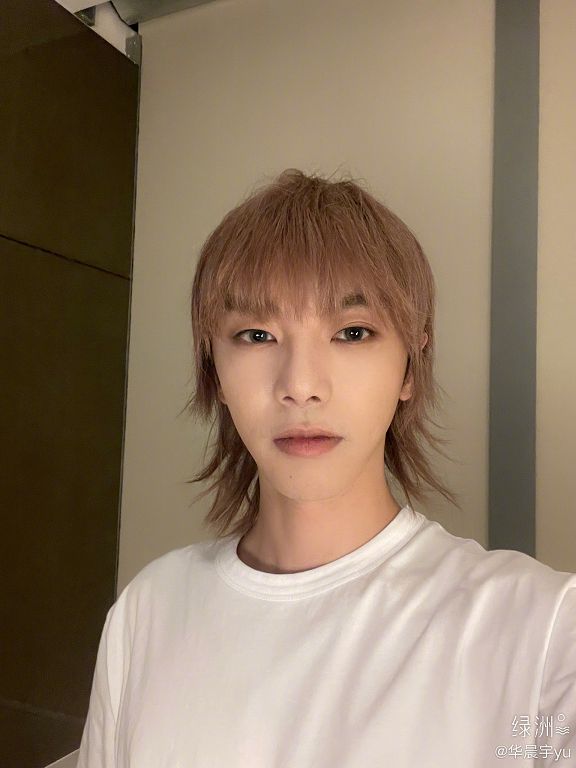 第一次染髮!華晨宇「粉霧長髮」造型曝光 網掀論戰