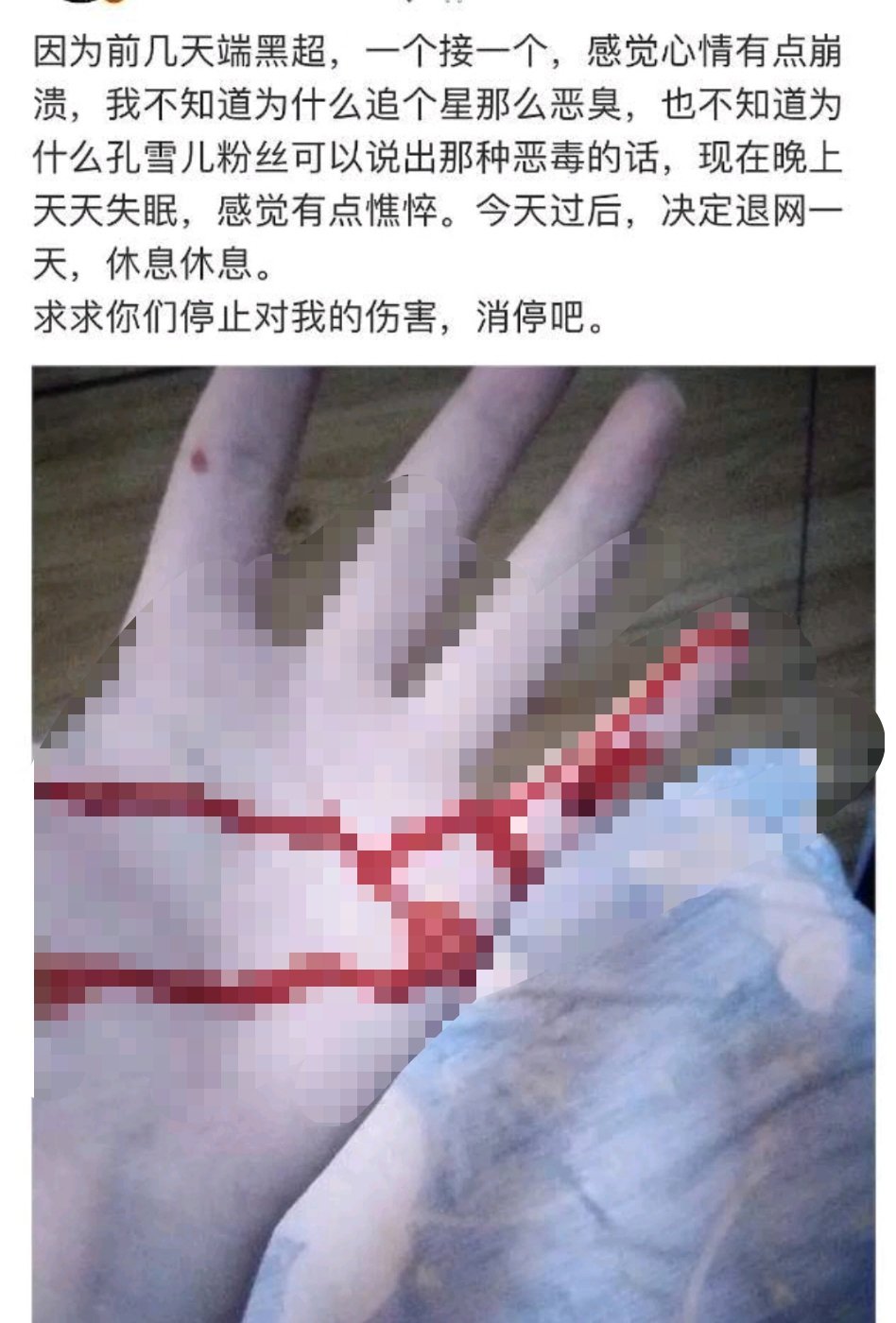 絕望自殘!網爆孔雪兒狂粉「惡意抹黑隊友」:為什麼那麼惡毒