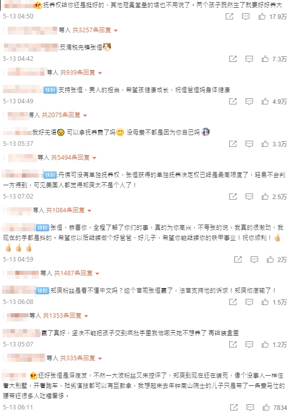 鄭爽「孩子撫養權」結果出爐!張恒800字道歉:相信她會盡媽媽的義務