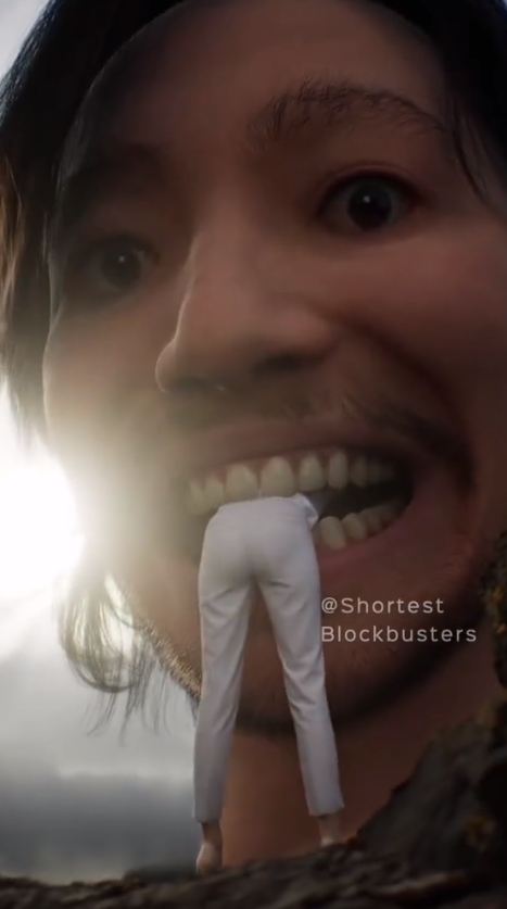 下一秒就被吃掉！藝術家打造「巨人世界3D實境」　超逼真程度嚇壞網