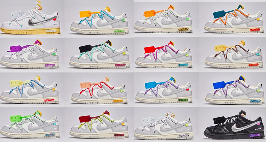 一次迎來50雙Dunk！ Off-White x Nike Dunk Low 「The 50」全系列曝光！