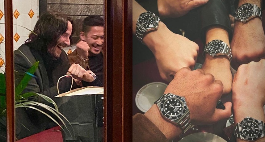 超寵劇組！暖男基努李維豪灑百萬送勞力士　錶蓋「刻字」太暖心！