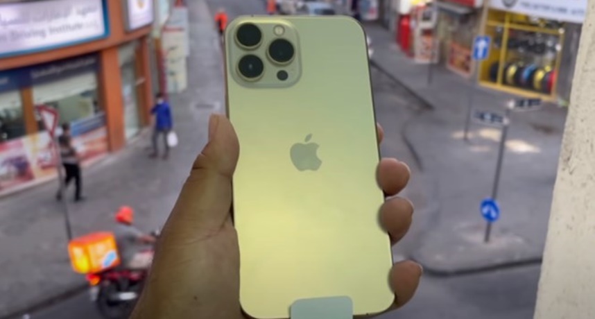 全世界第一支！超美金色iPhone 13 Pro Max　國外YouTuber搶先開箱