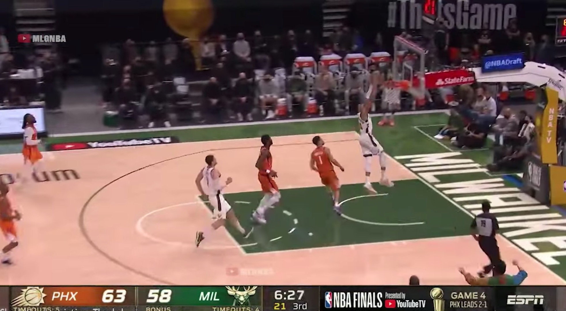 NBA總冠軍/末節大逆轉!米道頓狂轟40分 率公鹿勝太陽逼平戰線