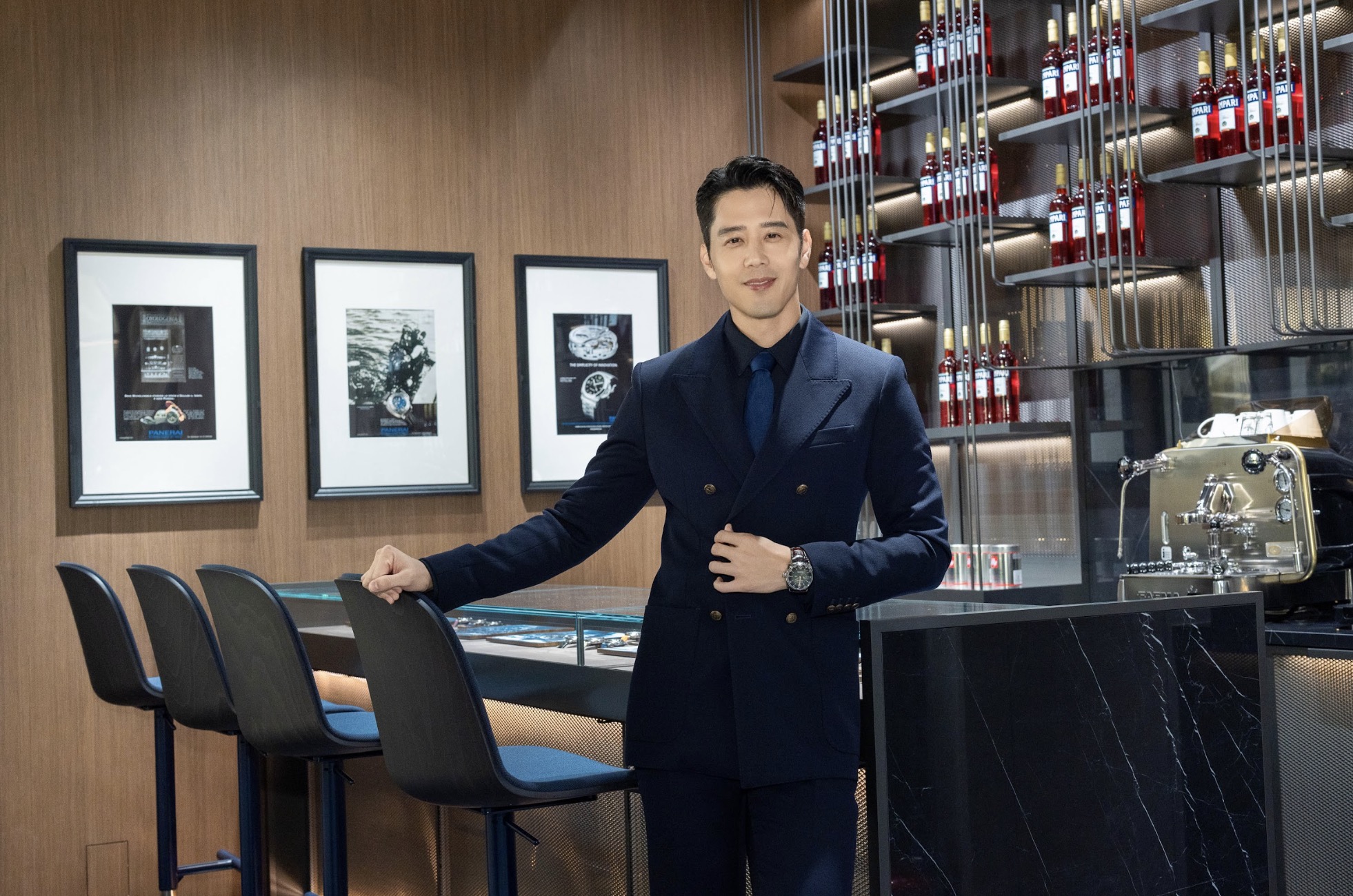 PANERAI 沛納海 Taipei 101 全新概念店隆重開幕 沛納海首席執行長與胡宇威開幕剪綵