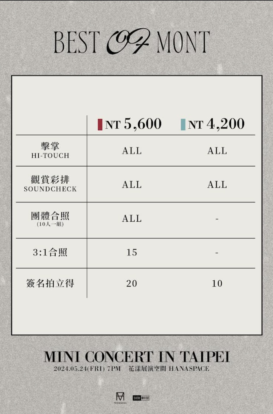 Narachan、Bitsaeon及Roda三強合體!韓流美聲組合M.O.N.T宣布5/24來台開唱