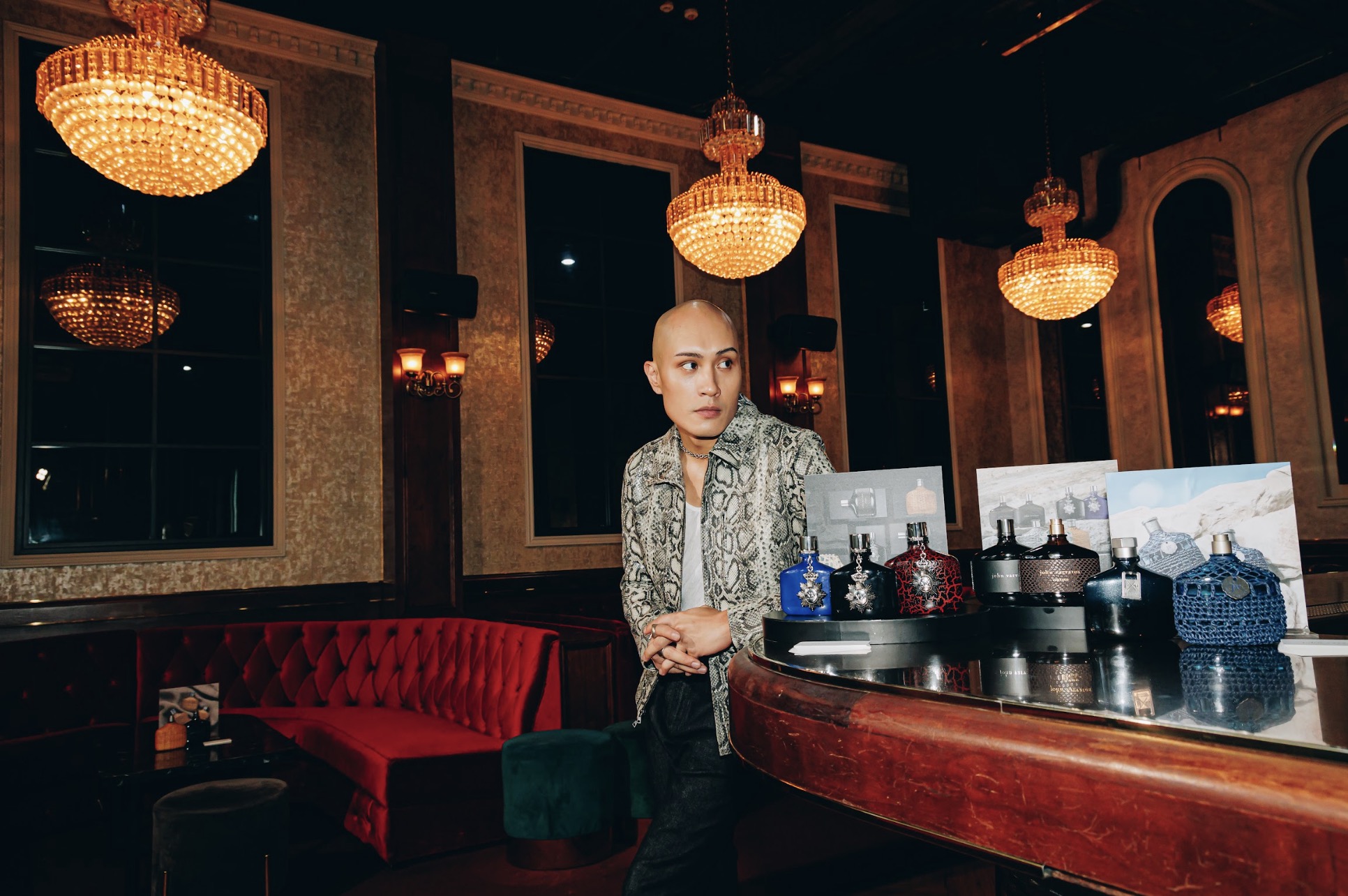 john varvatos x 黃宣 共同演繹2024 工匠闇黑淡香水及秋冬服裝系列