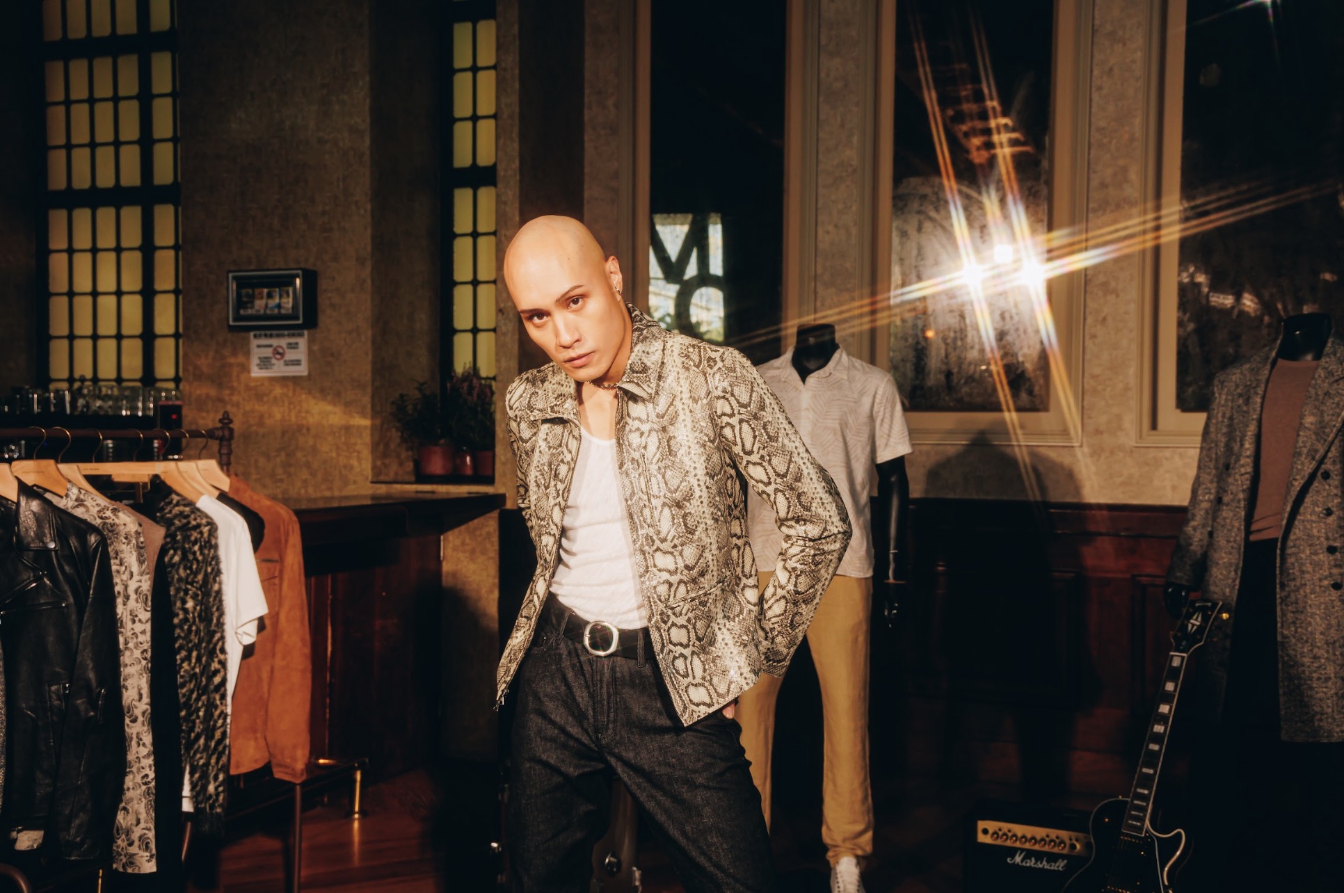 john varvatos x 黃宣 共同演繹2024 工匠闇黑淡香水及秋冬服裝系列