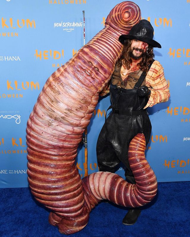 萬聖節女王壓軸登場!Heidi Klum扮「巨大蠕蟲」壓倒性稱霸鬼節 網嗨:自我超越