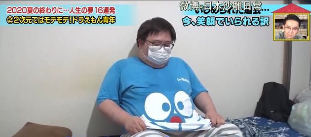 靠哆啦A夢活下去!130公斤宅男「曝光歷史」:靠二次元體驗生活
