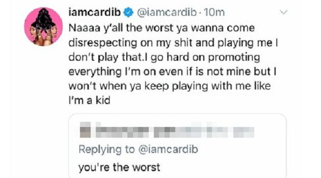 剛和BLACKPINK合作!Cardi B爆氣開嗆「我收了錢」:就做我該做的
