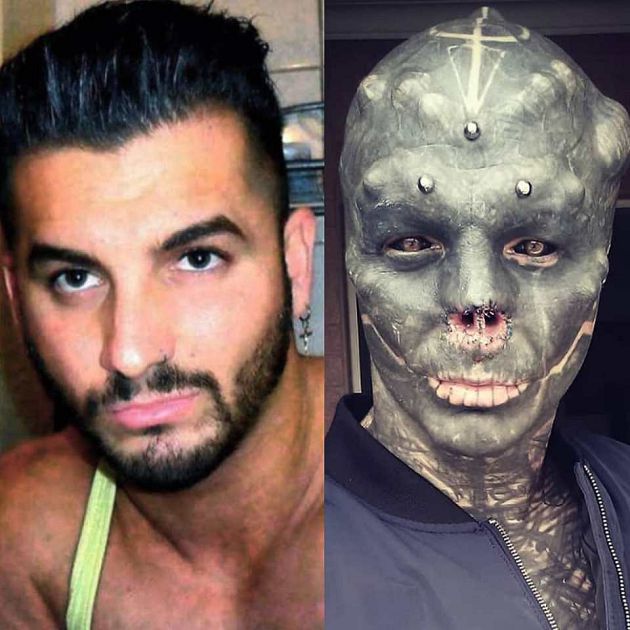 根本外星人！帥哥網紅「割鼻子切耳朵」　對比照曝光網全看傻　