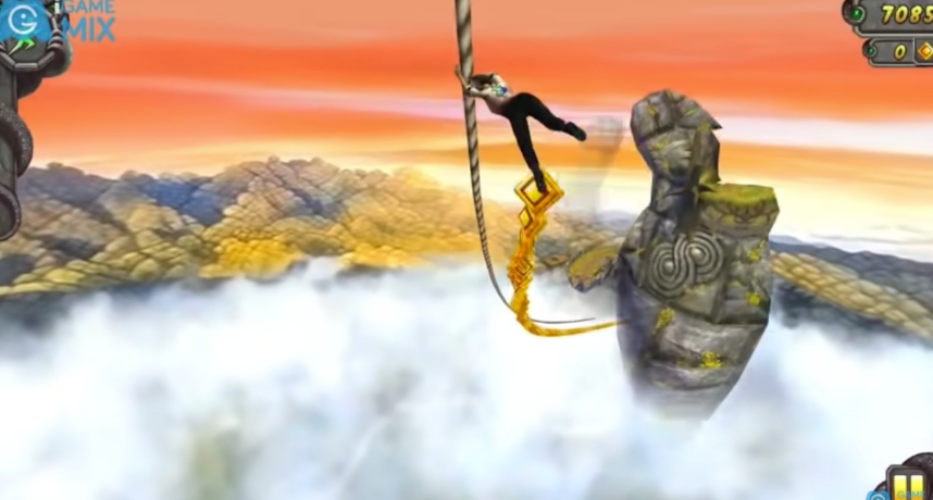 想當初小編每次玩都是在逃命與吃金幣間做抉擇，結果才猶豫一秒就撞到樹幹了，是一款非常非常考驗反應靈敏度的遊戲。