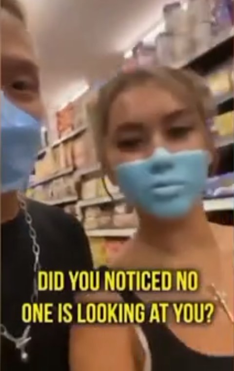 把防疫當玩笑!網紅「臉上口罩用畫的」下場曝光 拍片道歉:只是想娛樂大眾