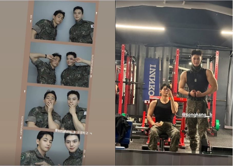 BTS RM、V退伍帥氣現身!RM現場吹奏《柯南》主題曲掀尖叫,V守護在側超寵粉