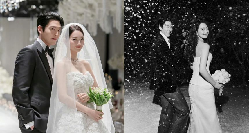 愛情長跑10年修成正果！申敏兒、金宇彬甜蜜完婚　夢幻婚禮細節曝光網讚：「美得像童話」