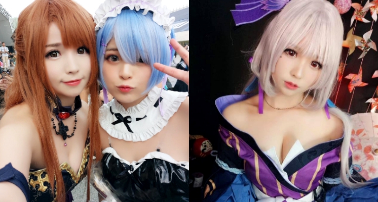 曾和「米砂」同台！美胸Coser「渾圓酥胸炸出」　卸掉濃妝「私下仙到爆」！