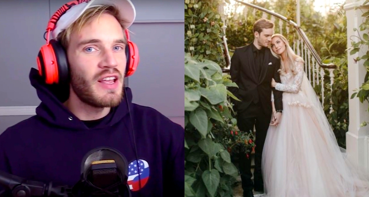 快訊／全球第一YouTuber「PewDiePie」結婚了！「鼻尖廝磨」26歲正妹網紅：我好幸福！