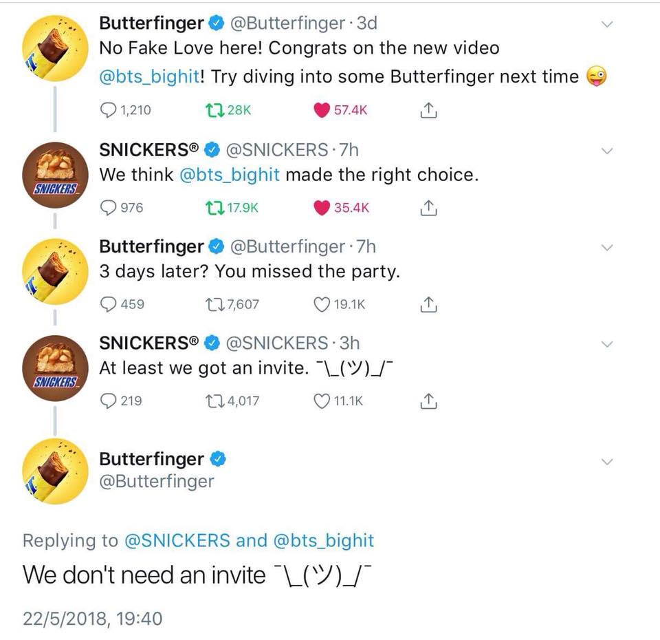 連「Snickers」巧克力網路相互爭風開嗆!「防彈少年團」新歌MV「爭議片段」意外引起討論熱潮!