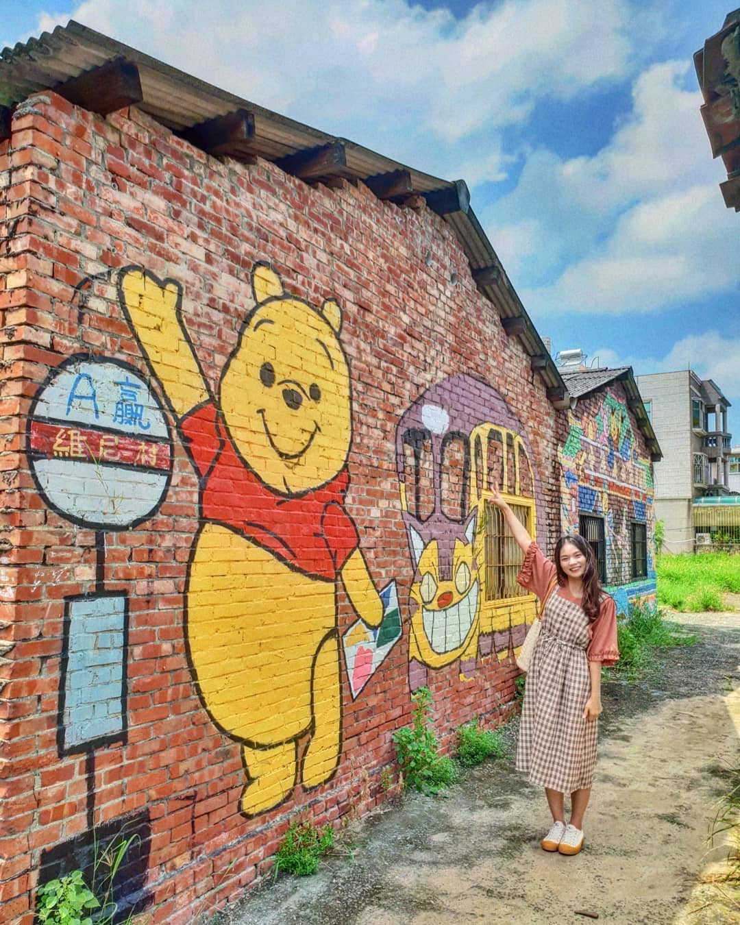 維尼粉一走進去就出不來了～台南最療癒的IG打卡景點—「小熊維尼彩繪村」