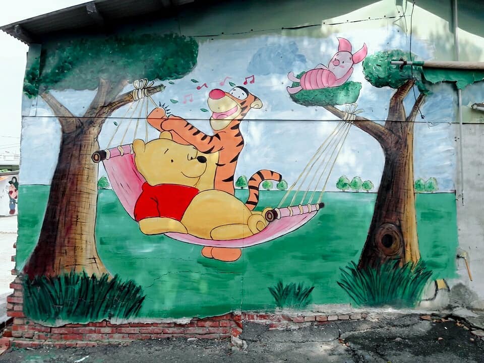 維尼粉一走進去就出不來了～台南最療癒的IG打卡景點—「小熊維尼彩繪村」