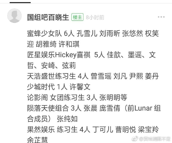 《青春有你》爆推出「女生版」！「選手名單」外流...驚見「韓國女團成員」！