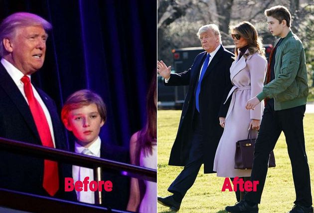 在演講時發呆!川普「13歲兒子」身高超過爸 高顏值曝光:真的高富帥!