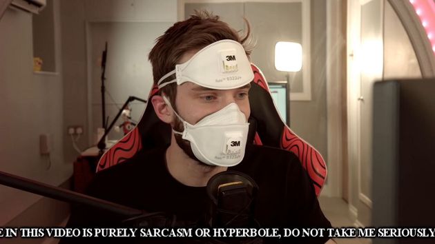 PewDiePie重砲回歸!頭戴口罩開嗆「武漢肺炎」口罩被搶空:無關種族歧視