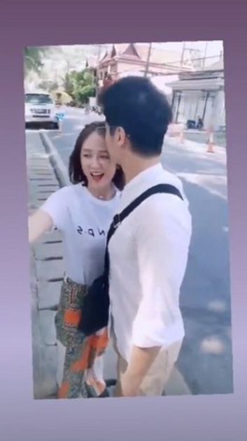 畫面一片空白!陳喬恩甜撲男友「當街親吻」 網傻眼:隨便都是偶像劇