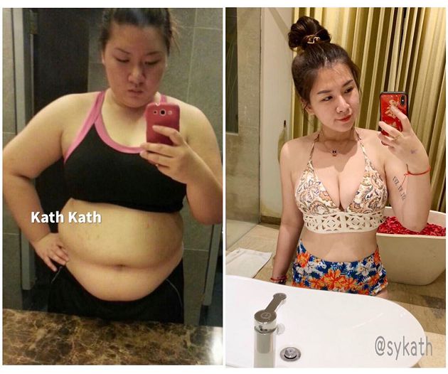 一度胖到超過90公斤！「超兇」正妹公開對比照：以前肚子的肉會垂下來