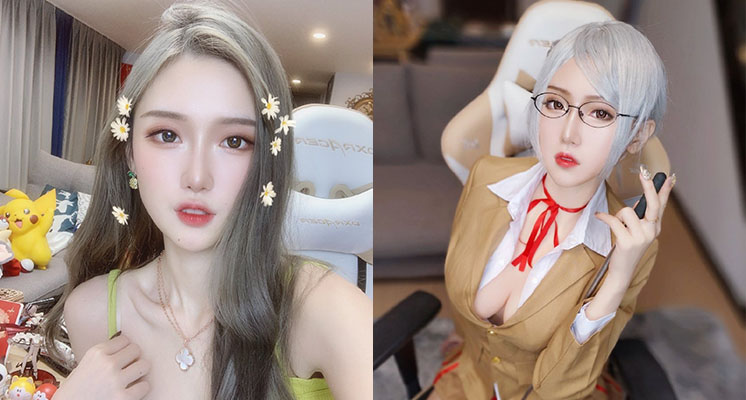 優質UU台慘被ban!實況兇妹「1/2 半球看光光」 項鍊卡死深溝