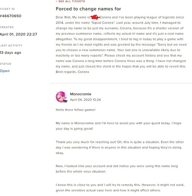 姓氏也歧視？《英雄聯盟》玩家疑觸肺炎禁忌「遭逼改名」　網怒：憑什麼