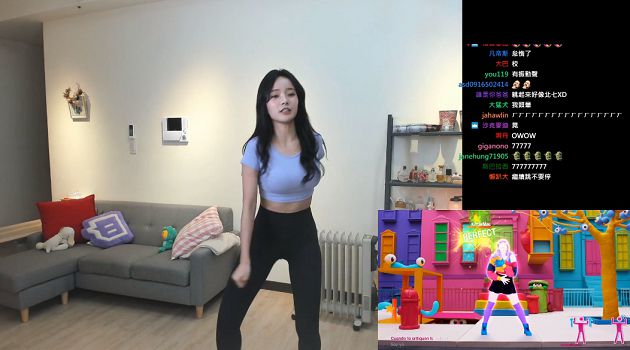 影/誠意開台!實況兇妹熱舞緊身衣「波濤洶湧包不住」 網:頭好暈