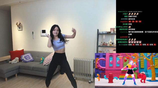 影/誠意開台!實況兇妹熱舞緊身衣「波濤洶湧包不住」 網:頭好暈