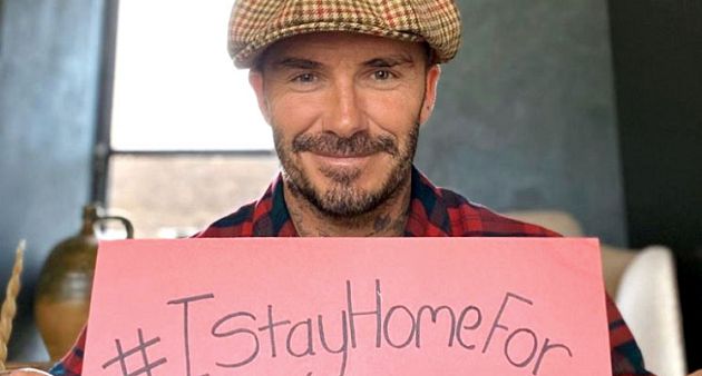 武漢肺炎燒不停!貝克漢點名「台灣」:要如何保持正能量?