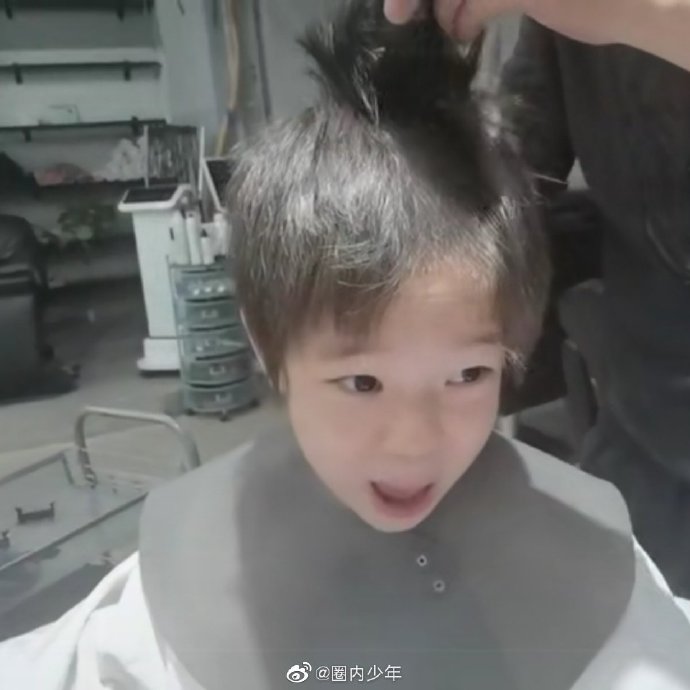 被剃成地中海!嗯哼「表情逐漸失控」 「成品出爐」網全暴動:真的長大了!