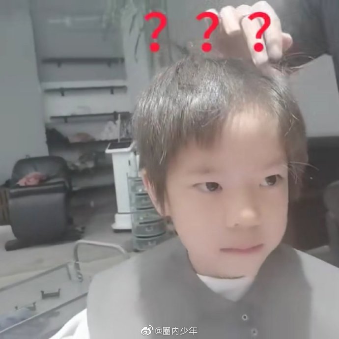 被剃成地中海!嗯哼「表情逐漸失控」 「成品出爐」網全暴動:真的長大了!