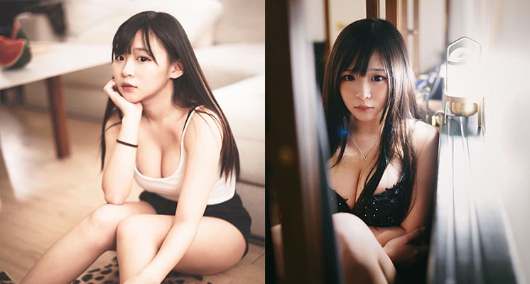 中洞大開女僕裝!超兇網紅「巨球包不住」 網:快服侍主人~