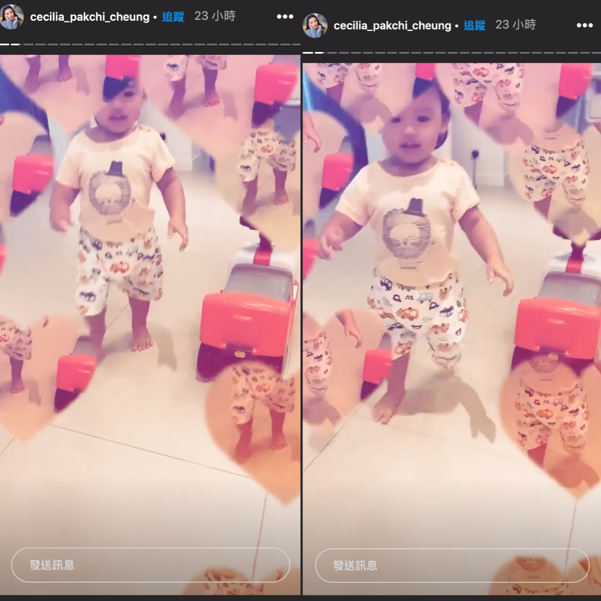 真面目曝光!張柏芝曬小兒子照 混血留言不攻自破